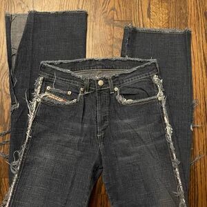 Diesel size 27 Y2K Distressed Daze Womens Jeans Flare
